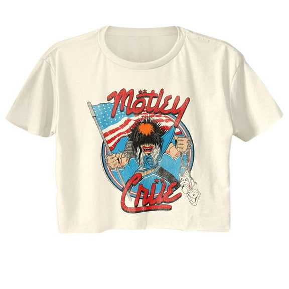 Motley Crue Allister Fiend American Patriot Women's Crop Top