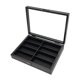 thumbnail image 1 of Estuche organizador para gafas de sol con 8 ranuras, estuche de almacenamiento para varias gafas de sol, soporte de madera para gafas de colección, 1 of 9