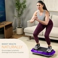 thumbnail image 2 of Lifepro Waver Vibration Plate Exercise Machine – Full Body Vibrating Plate for Lymphatic Drainage, Muscle Toning & Fat Loss – Includes Loop Bands, Remote & 99 Speed Settings - Purple, 2 of 10