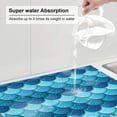 thumbnail image 5 of Pearlescent Mermaid Scales Fish Scale Large Kitchen Drying Mat 18x24 Inch Ultra Absorbent Dish Drying Mats Foldable Countertop Protector, 5 of 8