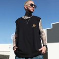 thumbnail image 4 of Camisetas sin mangas con estampado gráfico de dragón de la suerte de verano para hombres, nuevas camisetas sin mangas de estilo hip hop, chalecos de moda Harajuku de gran tamaño, 4 of 5