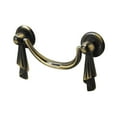 thumbnail image 6 of Utopia Alley 5pcs Lauren Pull Handle - Decorative Cabinet Drop Pull Handles- Vintage Cabinet Hardware with Hand Finished Antique Brass - Metal Drawer Pull Handle, 2.5" Center to Center, 6 of 6