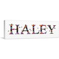 thumbnail image 1 of ARTCANVAS HALEY Girls Name Room Decor Canvas Art Print - Size: 36" x 12" (1.50" Deep), 1 of 9