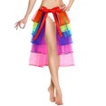 thumbnail image 3 of Senikei Rainbow Layered Organza Tutu Skirt with Adjustable Tie, 3 of 6