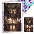 thumbnail image 1 of W2497 Lleno Diamantes Jesús Personaje Serie Diamante Resina 45*70 CM, 1 of 9
