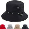 thumbnail image 2 of unbranded 1Ud Sombrero Bucket Negro Para Mujer Con De Amplia Para Protección El Sol, 2 of 8
