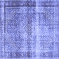thumbnail image 1 of Ahgly Company Machine Washable Indoor Square Persian Blue Traditional Area Rugs, 5' Square, 1 of 4