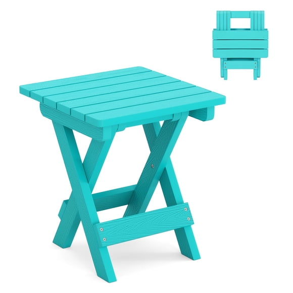 Mesa auxiliar plegable para exteriores LUE BONA Small Aruba Blue