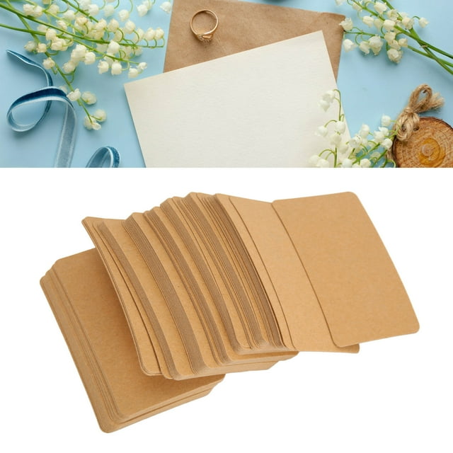 Papel Cartulina Kraft Imprimible, Juego De Postales En Marrón Grueso Para Tarjetas De Felicitación DIY, Tarjetas De Invitaciones De Boda