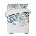 thumbnail image 2 of Blue Teal Botanical Twin Size Down Alternative Comforter, Lightweight Comforter Quilt Bedding Set with Pillow Shams Weeping Fall Eucalyptus Leaves All Seasons Bed Comforter Duvet Insert 68"x86", 2 of 7