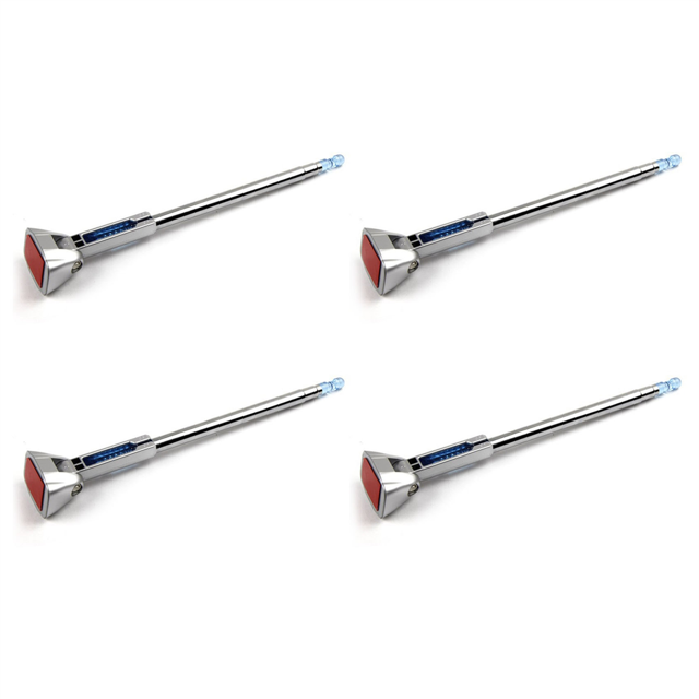 4X Adjustable Telescopic Three Section Flagpole Car Mounted Telescopic -6623