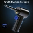 thumbnail image 2 of PENGXIANG Cordless Air Duster Portable Reusable Air Blower 51000 RPM Electric Air Duster with Nozzle Dust and LED Light Laptop Keyboard Cleaner for Computer, 2 of 10