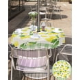 thumbnail image 5 of Outdoor Tablecloth with Umbrella Hole,Summer Lemon Seamless Green Plaid Spillproof Waterproof Table Cloth Zippered Table Covers,Vintage Linen Farm Fruit Washable Tablecloths for Picnic/Patio, 5 of 6