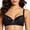 A-Black#55, variant on Plus Size Underwire Bra for Women Lace Trim Push Up Bras Polka Dot Print Smoothing Bralettes Everyday Dressy Casual Bras White 80C