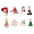 thumbnail image 2 of 8pcs Mixed Colorful Assorted Christmas Charms Pendants for Jewelry Making, DIY Craft Charms Bulk for Earrings Necklace Bracelet Jewelry Making Crafting, 2 of 2