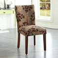 thumbnail image 2 of HomePop Parsons Classic Upholstered Accent Dining Chair, Single Pack, Brown Sage Leaf, 2 of 5
