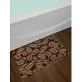 thumbnail image 2 of Coffee Bath Mat, Graphic Image of Scattered Beans Mocha Espresso Ingredients, Plush Bathroom Decor Mat with Non Slip Backing, 29.5" X 17.5", Charcoal Grey Chocolate, by Ambesonne, 2 of 2