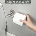 thumbnail image 5 of KES Wall Mount Toilet Paper Holder, Tissue Holder for Bathroom,18/8 Stainless Steel, Brushed Steel, 5 of 12