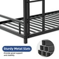 thumbnail image 4 of Alvantor Metal Bunk Beds Twin over Twin Low Profile Heavy-duty Bed Frame with Guardrail Bedroom Dorm Room for Kids Adult Black, 4 of 8