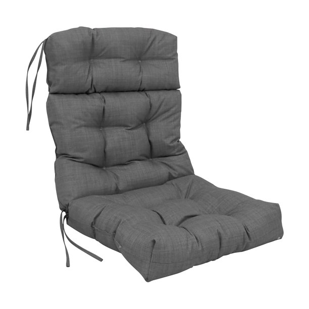 Cojín para silla Blazing Needles, 56 x 114 cm, interior y exterior, gris