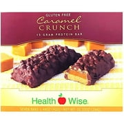 Healthywise Protein Diet Bars, Gluten Free, Low Cholesterol, Low Sodium, Low Sugar, 7 Servings Per Box| (Caramel Crunch)