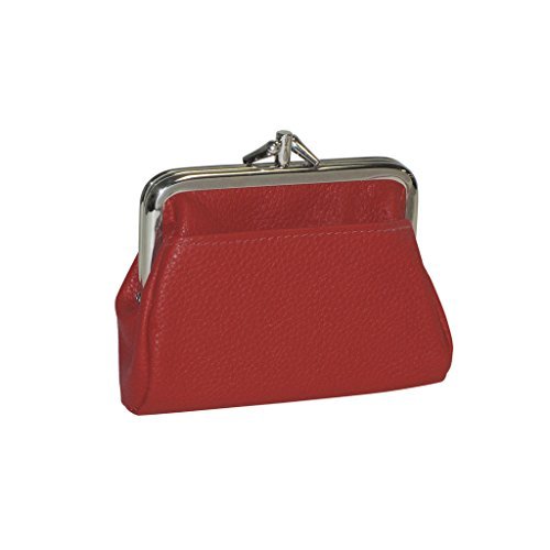 Buxton Buxton Womens Leather Triple Frame Coin Purse Credit Card