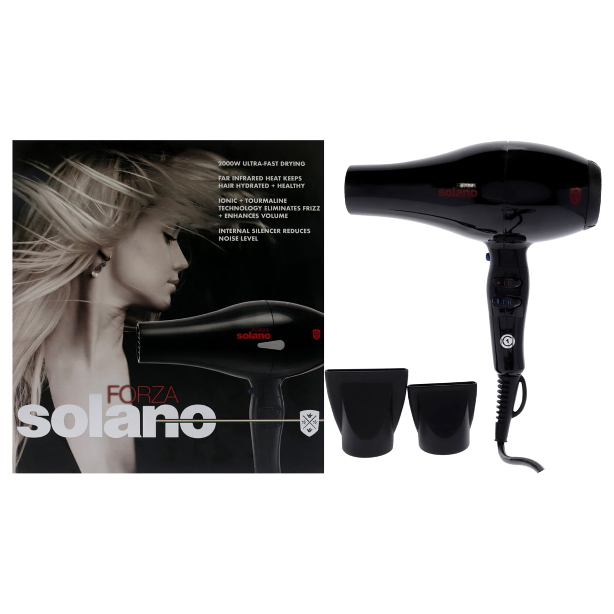 Eliminates Frizz X5 Superlite Hair Dryer Solano SuperSolano 3500 Lite  Professional Hair Dryer, 1800 Watt