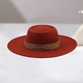 thumbnail image 2 of SRZYMJ Classic Western Felt Cowboy Cowgirl Hat for Women Men Wide Brim Belt Buckle Cowboy Hat, 2 of 2