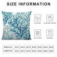 thumbnail image 5 of Qinduosi Teal Blue Coral Pillow CoversSummer Ocean Sea Coastal Decorative Throw Pillow Casesfor Couch Sofa Bench Living Room Bedroom Home Decor, 5 of 5