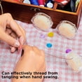 thumbnail image 6 of Duslogis Thread Wax Thread Conditioner Beeswax for Sewing Thread Beeswax Thread Conditioner for Quilting Sewing Strengthening Line Embroidery Wax for Thread (2 Pieces,White), 6 of 7