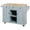 Blue, variant on Kitchen Service Cart Bar Cabinet with 2 Doors Cabinet and Towel Rack, Wood 5 Wheels Rolling Sideboard Buffet Cabinet with 3 Drawers and Storage Shelf