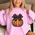 thumbnail image 6 of Wilark Girls Halloween Sweatshirts Fleece Warm Fall Winter Crew Neck Long Sleeve Kids Festival Tops Pink 8, 6 of 7