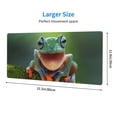 thumbnail image 3 of Pofeuu Tree Frog Print Desk Mat for Keyboard and Mouse，Computer Desk Matt for Desktop，Large Mouse Pad for Desk，Desk Pads on Top of Desks 12x31.5in, 3 of 8