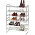 Simple Houseware 3-Tier Stackable Shoe Organizer, Metal Multi-Layer ...