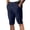 Navy, variant on Knee Length Dress Shorts for Men Business Casual Summer Straight Leg Slim Fit Work Shorts with Pockets