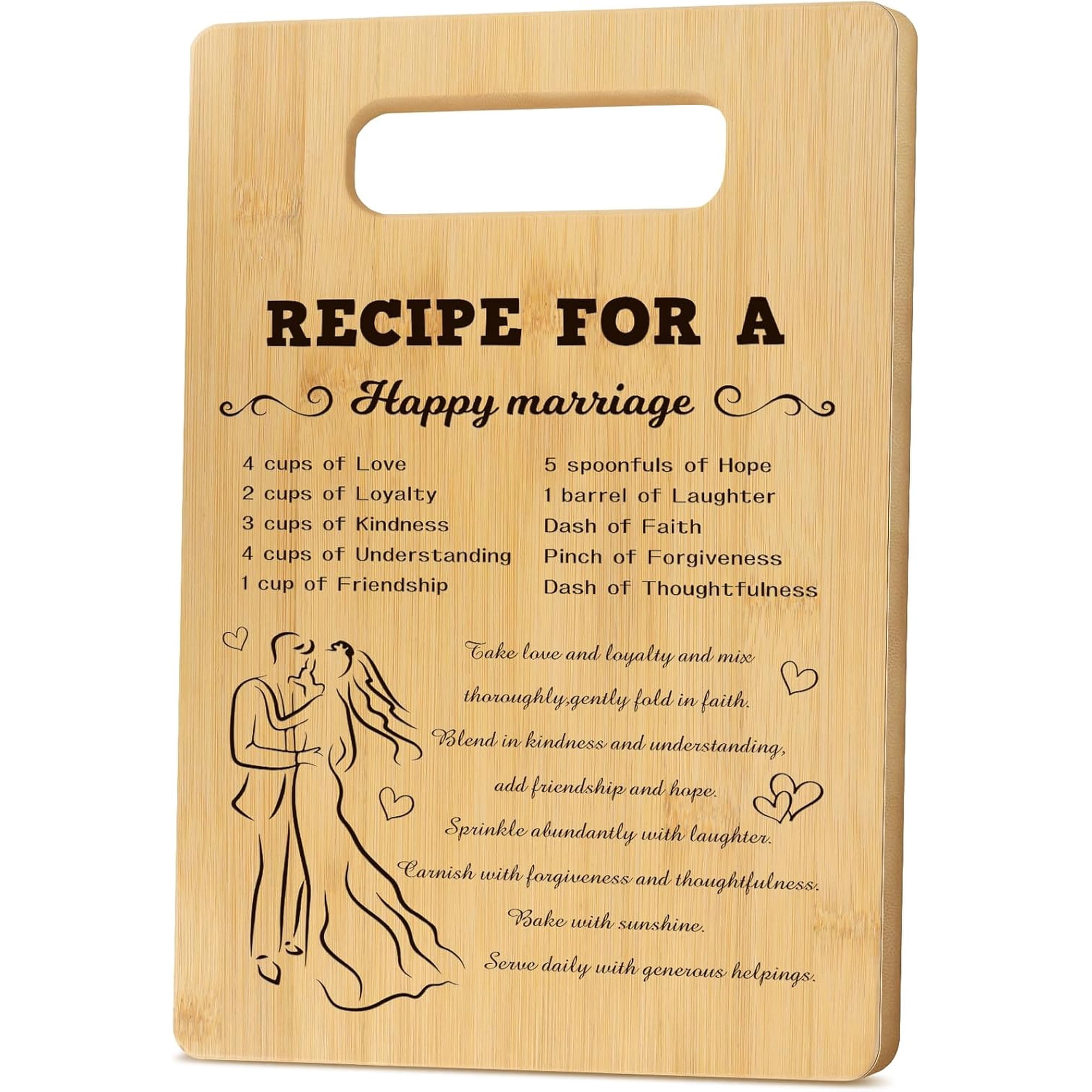 Wedding Gifts for Newlyweds,Newlywed AnniversaryWedding Registry Gifts for Couples Bridal Shower Unique,Personalized Engagement Housewarming Gift Ideas for Couples Newly Engaged Friends Cutting Board