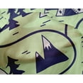 thumbnail image 5 of oneOone Silk Tabby Light Green Fabric Mountain Pattern Quilting Supplies Print Sewing Fabric By The Yard 42 Inch Wide, 5 of 6