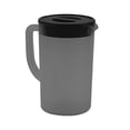 thumbnail image 3 of Jarra de plástico con tapa, gran capacidad, resistente a altas temperaturas, para agua fría, jugo, té, color negro, 3 of 14