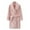 Pink, variant on Mercatoo Youth Kids Ribbed Bathrobe Plain Soft Knee Length Robe with Pockets Belt Boys Girls Loungewear Pajamas N𝐢ghtgowns