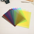 thumbnail image 2 of 10pcs Cellophane Wrap Paper Color Cellophane A4 Sheets For Gel Light Filter Diy Arts Crafts Decoration Plastic Sheet, 2 of 9