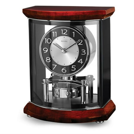 Gentry Contemporary Mantel Clock with Rotating Pendulum
