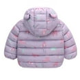 thumbnail image 4 of Puawkoer Outerwear Coat Girls Windproof Teenage Girl Winter Coats Toddler Jacket Baby Boys Girls Snowboard Jacket Winter Dinosaur Warm Cartoon Toddler Girl Jackets 4T Hoo, 4 of 4