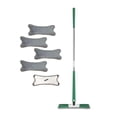 thumbnail image 1 of Trapeador de piso de madera dura de microfibra, con 5 almohadillas de reemplazo de trapeador de microfibra, trapeador plano de lavado a mano libre, pa, 1 of 9