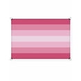 thumbnail image 2 of Sun Shade Sail 8x10Ft Pink Ombre Stripe Uv Block Sunshade Canopy Outdoor Shade Cover Rectangle Shade Cloth For Patio Garden Yard Deck Pergola, 2 of 6