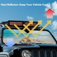 thumbnail image 4 of Uorisanigo Windshield Sunshade Car Sun Shade Heat Shield Sunshade Sun Visor Compatible with 2007-2024 Wrangler Rubicon Sahara TJ JK JKU 2 & 4 Door Beach Starfish for Outdoor Camping, 4 of 7