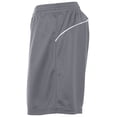 thumbnail image 4 of Augusta S Girls Shockwave Shorts Graphite/White 963, 4 of 5