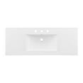 thumbnail image 6 of Single Sink Vanity Cabinet, White Burl, Wood, Hotel Bedroom Bathroom, Modern Contemporary HB36047, 6 of 15