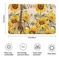 thumbnail image 3 of Beige Music Sunflower Guitar Pattern Bathroom Rugs Mat,Non Slip Microfiber Bathroom Rug,Rubber Backing,Soft Bathroom Mats for Bathroom Floor,Tub and Shower,17x27in(43x68cm), 3 of 5
