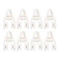 thumbnail image 1 of KAKOWELY 50 Pcs Rail de Rideau Poulie Flexible Rideau Silencieux Accessoires de Rideau, 1.18x"X0.67"X0.47 Pouces, 1 of 5