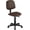 Brown, variant on Adjustable Height Armless Salon Stool with 360° Wheels, PU Leather Low-Backrest Chair for Home Office, Coffee Brown